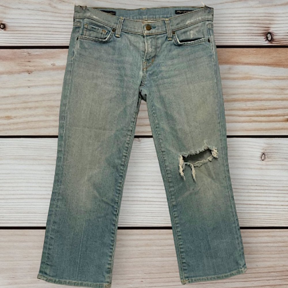 Citizens Of Humanity Stretch Kelly #063 Low Waist Cropped Jeans Size 29